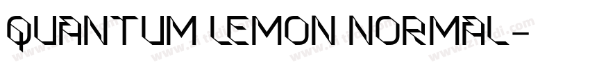 Quantum Lemon Normal字体转换 Quantum Lemon Normal字体转换